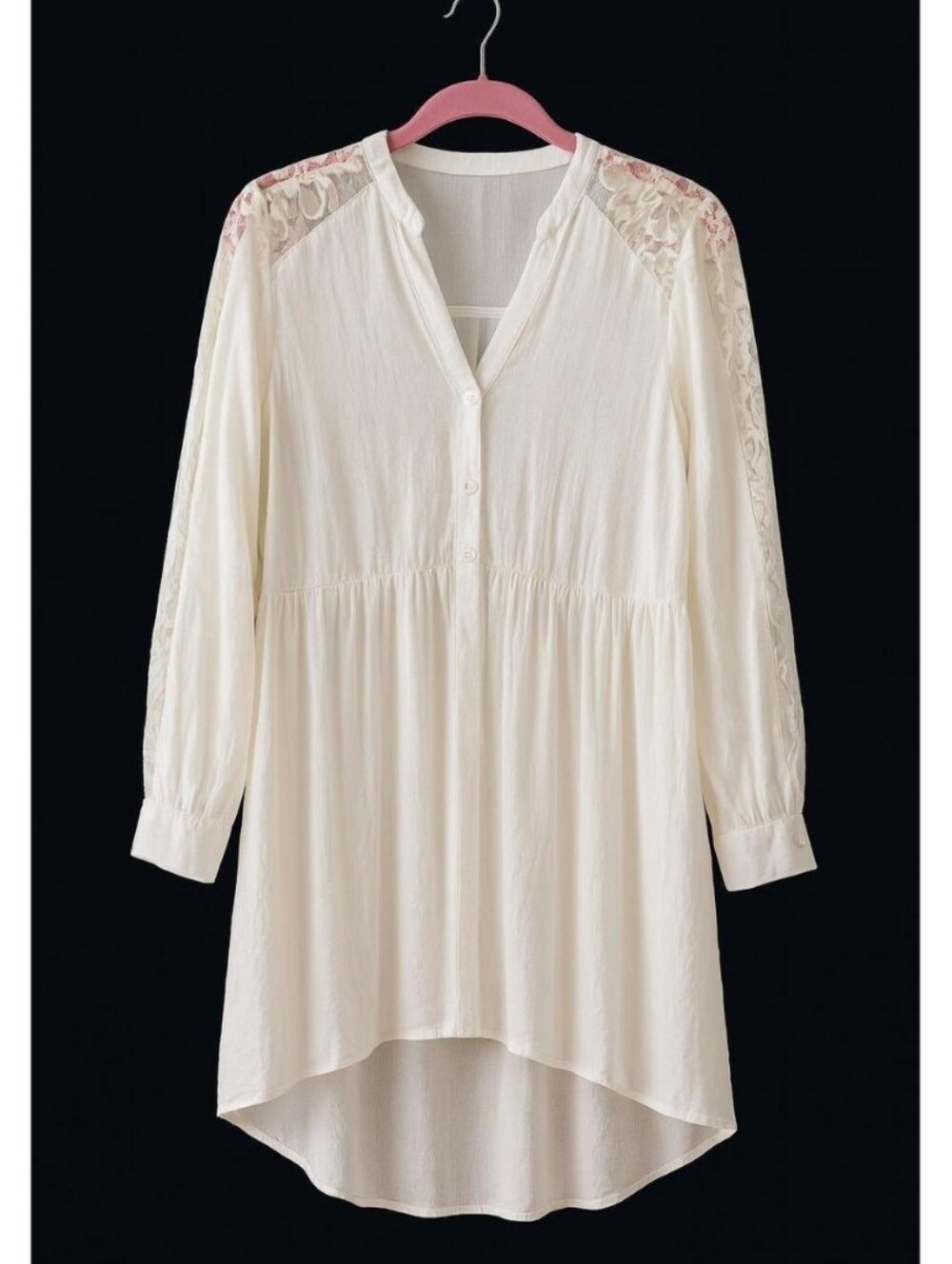 Torrid Lace Sleeved Button Down Shirtdress